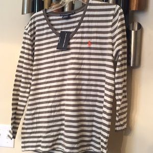 Striped long sleeve shirt